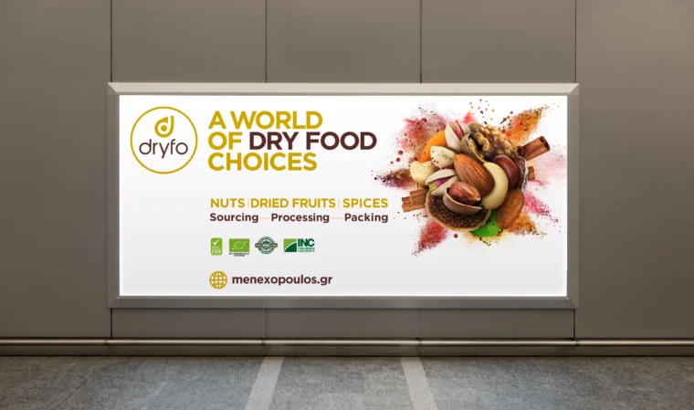 Photographic illustration detail for Dryfo food brand advertising