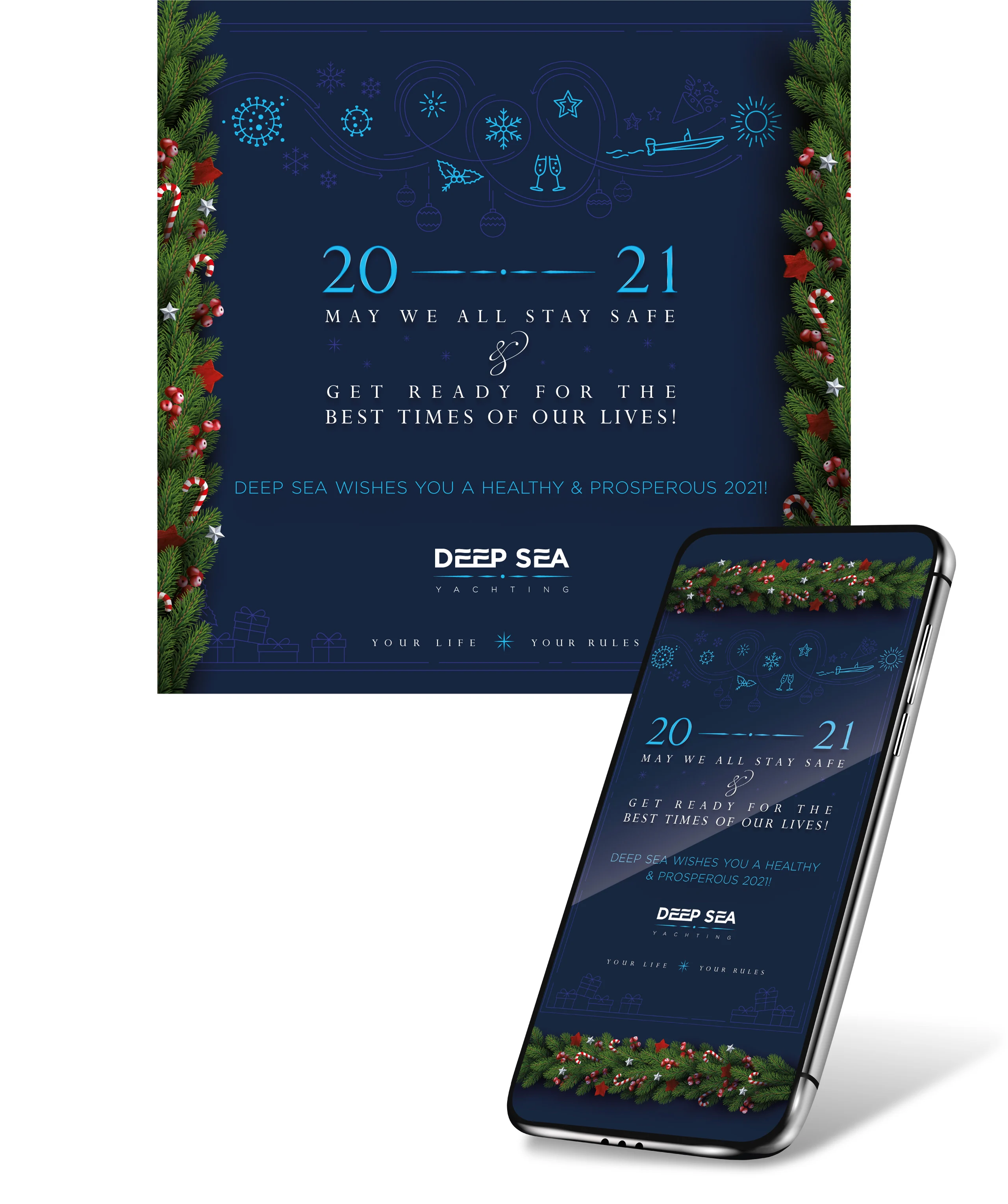 Deep Sea Yachting Holidays Wishes E-card