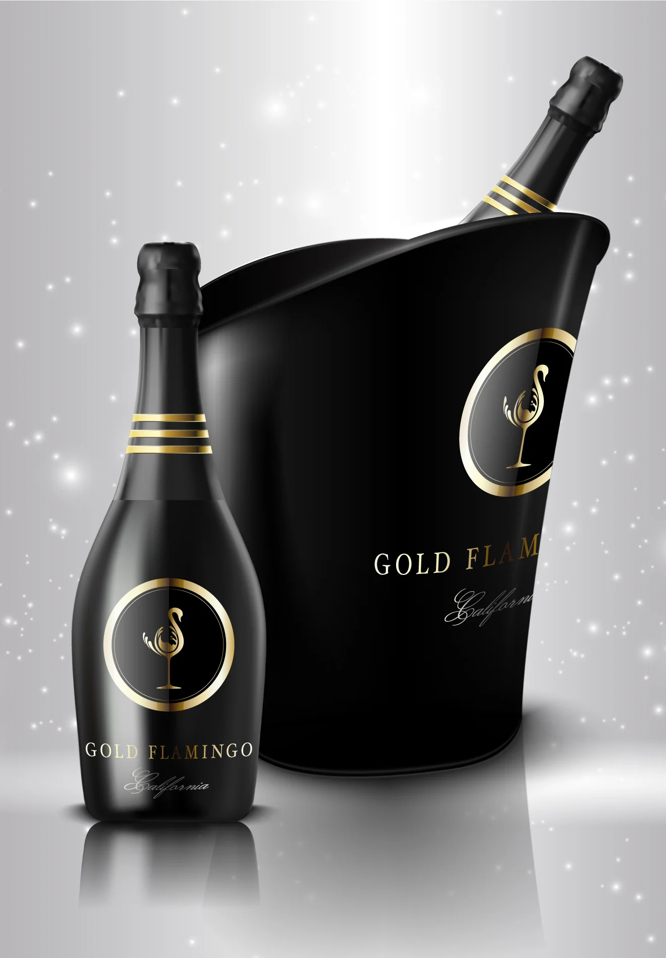 Gold Flamingo Sparkling Wine