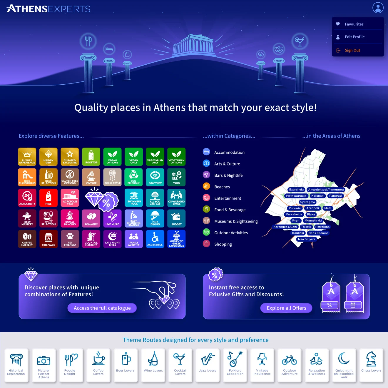 Athens Experts – Brand Strategy & UI / UX design