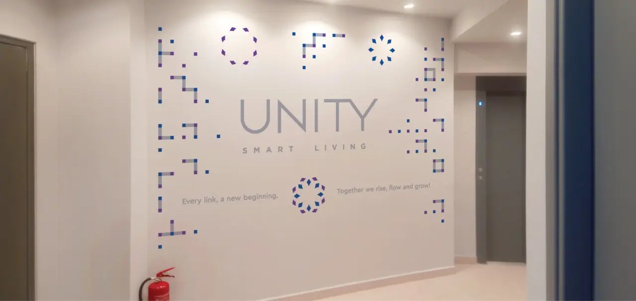 UNITY Smart Living Library Wall Stickers