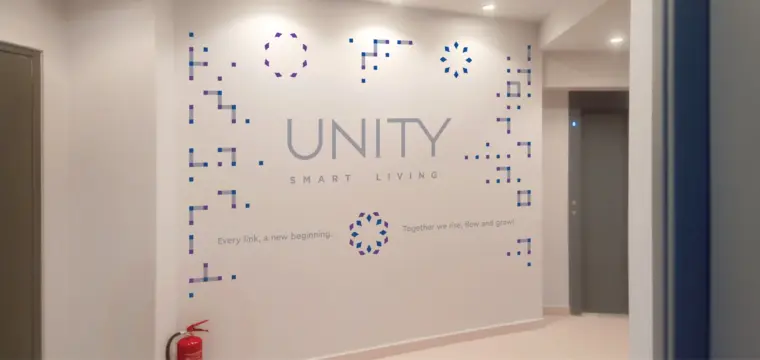 UNITY Smart Living Library Wall Stickers