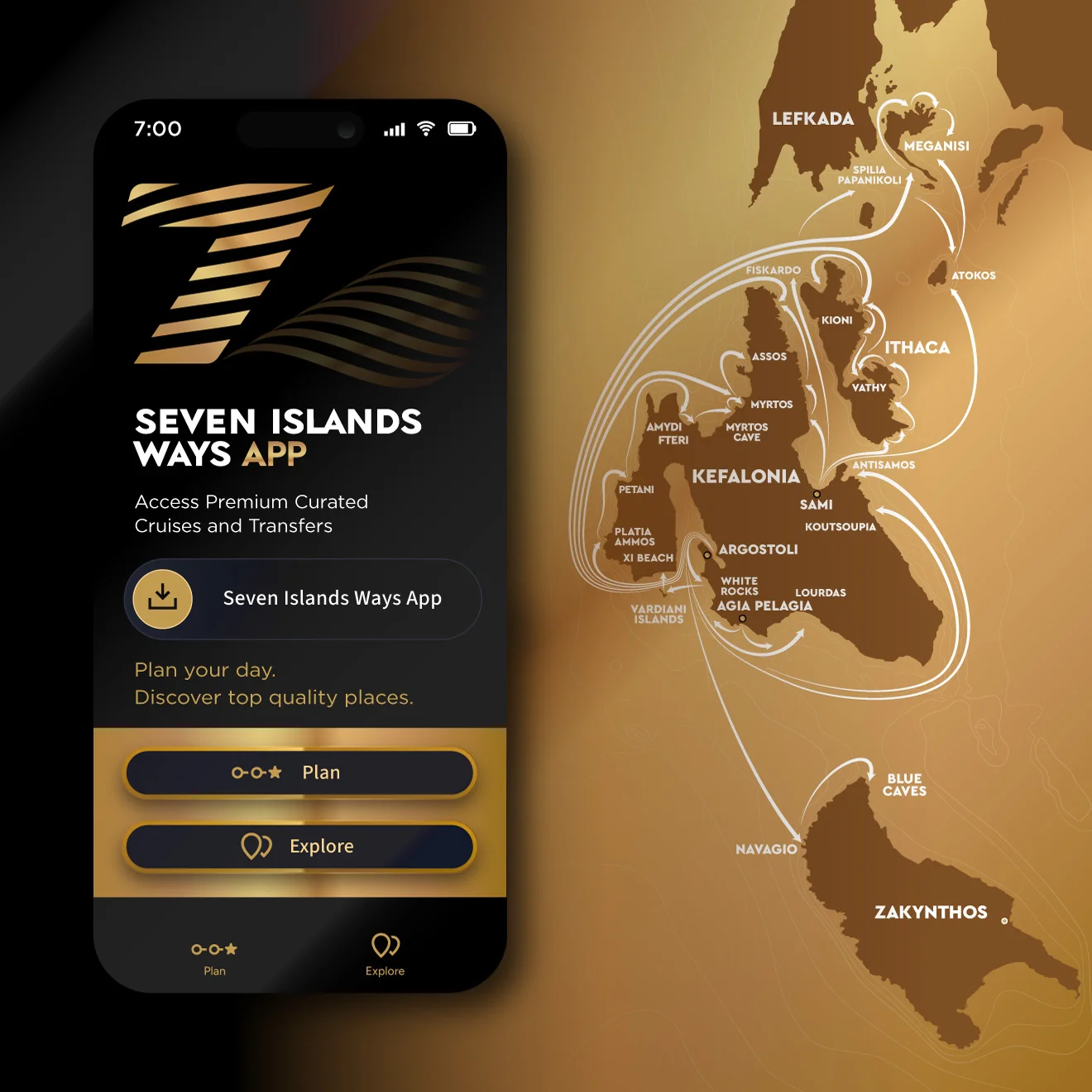 Seven Islands Ways App UI/UX Design