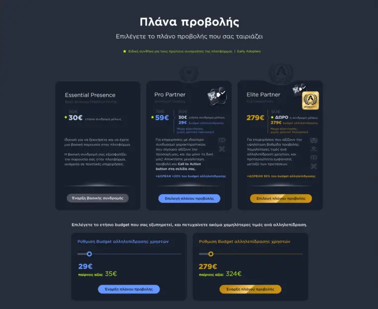 Athens Experts | Σχεδιασμός Συστήματος Onboarding και Προβολής Επιχειρήσεων