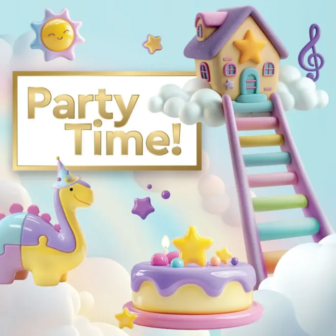 Dreamhouse Birthday card design