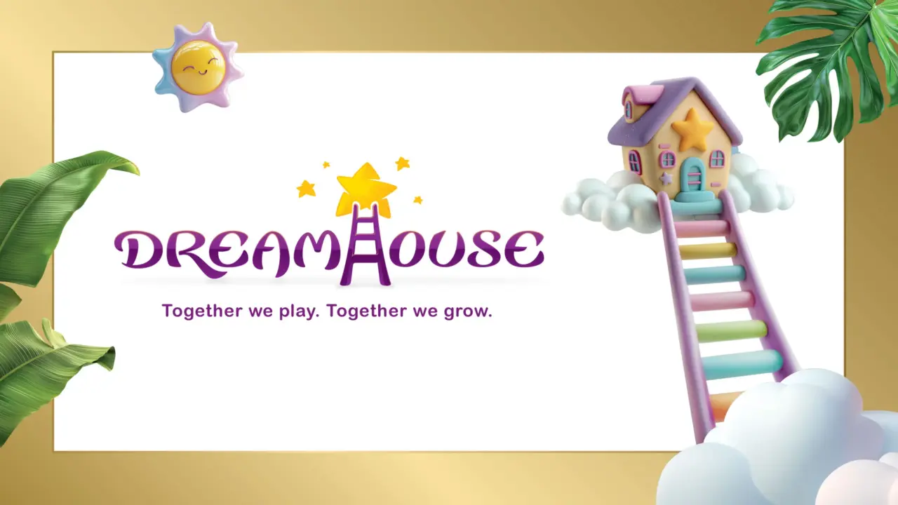 Dreamhouse main branding elements designed by Plus Gravity creative design agency