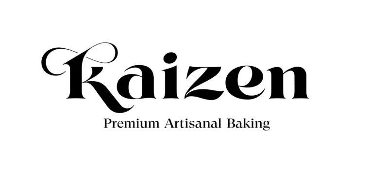 Custom typography logo design for Kaizen by Plus Gravity