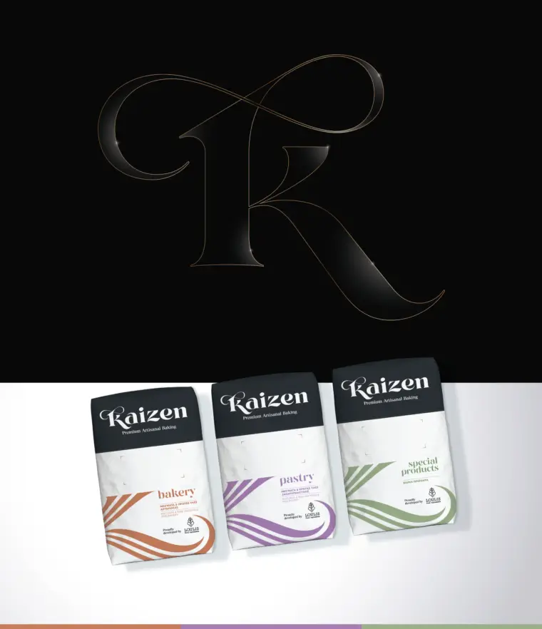 Kaizen premium artisanal baking branding design by Plus Gravity
