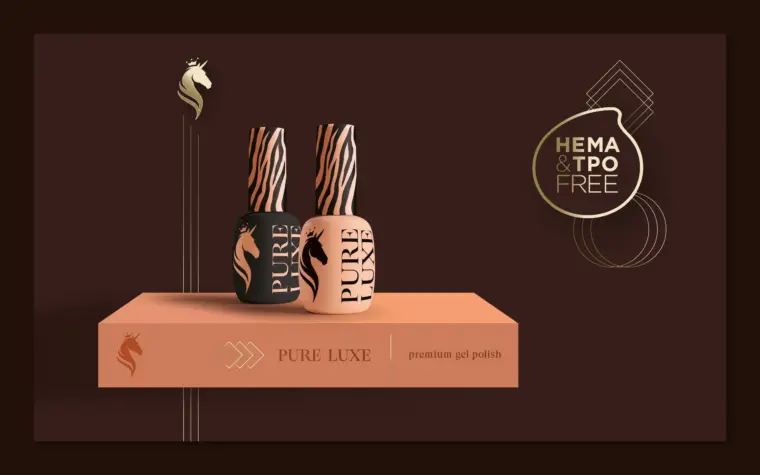 PURE LUXE Plus Gravity brand identity design by Plus Gravity