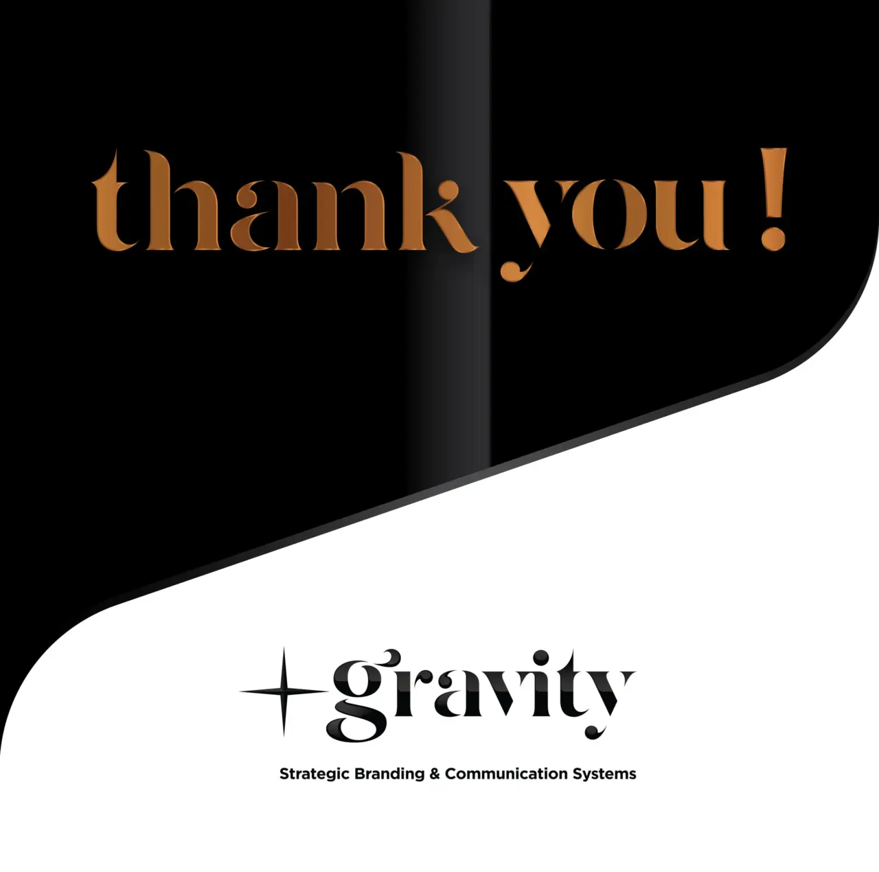 Custom Typography & Brand Expression | Thank You by Plus Gravity