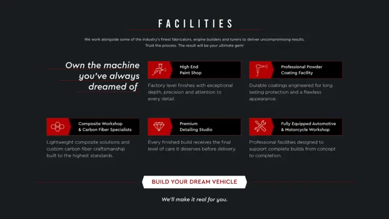 EVO FORCE website UIUX design